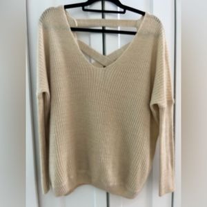 Umgee brand, Tan or cream oversized sweater size small